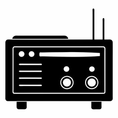 Signal Amplifier Silhouette Vector Art