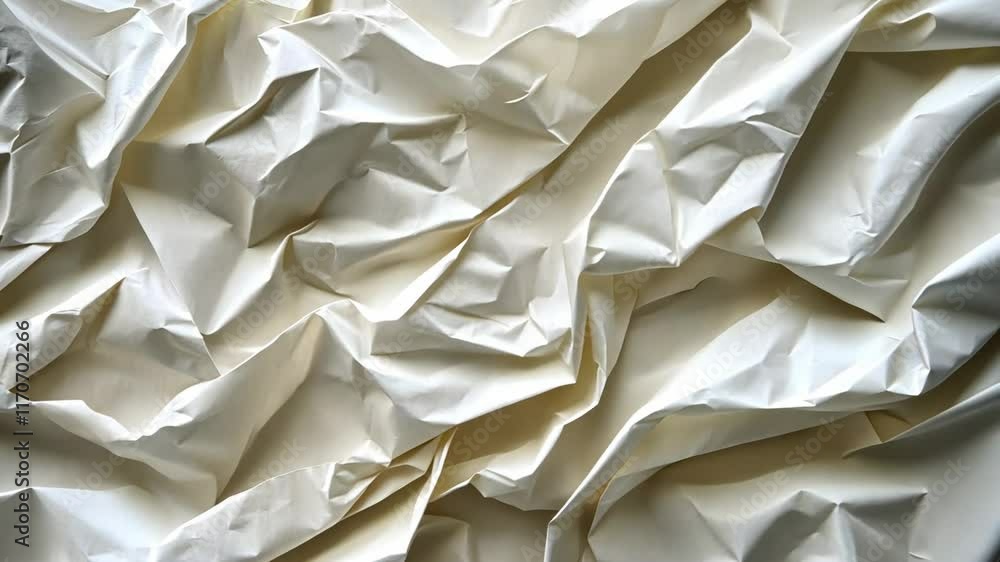 Poster wrinkled texture of crumpled paper showcases natural patterns and design variations
