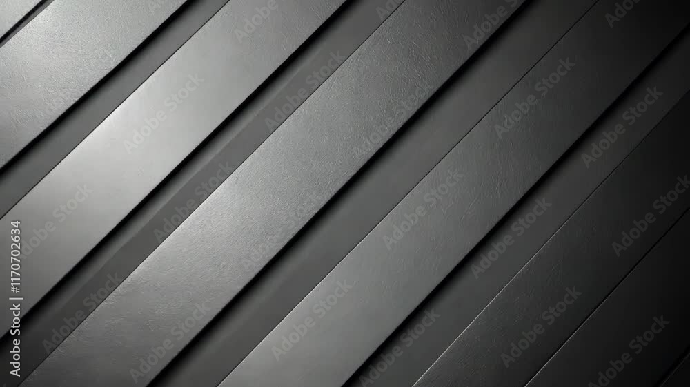 Poster elegant arrangement of dark metallic strips creates a modern architectonic texture appealing to mini