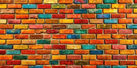 Stunning Panoramic Brick Wall Pattern Texture Background for Creative Projects, Architecture and Interior Design Inspiration, Rustic Aesthetic, Home Decor Ideas, Textured Wall Art