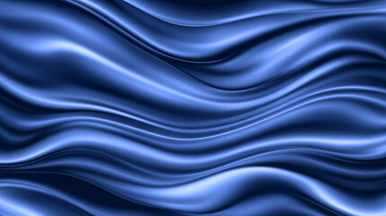 Smooth blue abstract waves create calming effect