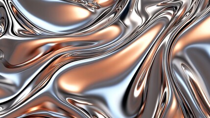 Sleek Silver Texture with Mirror-like Surface