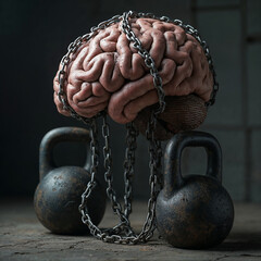 brain with chains