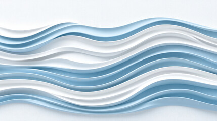 Abstract blue and white wavy pattern background