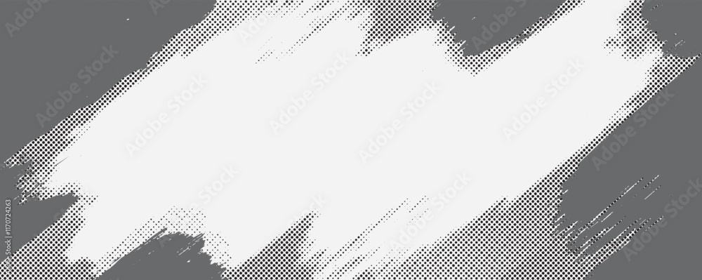 Poster Dots halftone pattern gradient grunge texture background. Dots Grunge Textured Abstract Background