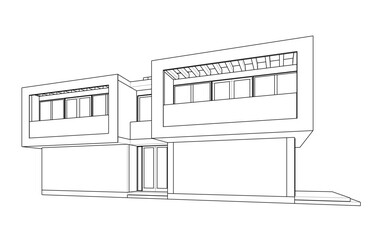 sketch of a building