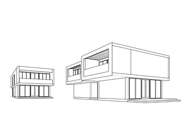 sketch of a building