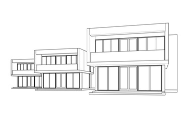 sketch of a building