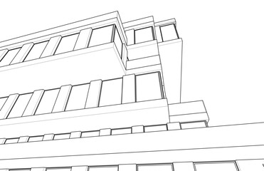 sketch of a building