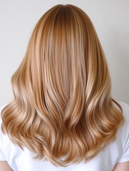 Fototapeta premium Warm Blonde Hair with Subtle Golden Texture