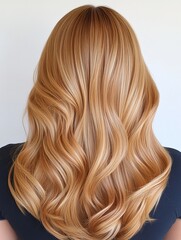 Fototapeta premium Warm Blonde Hair with Subtle Golden Texture