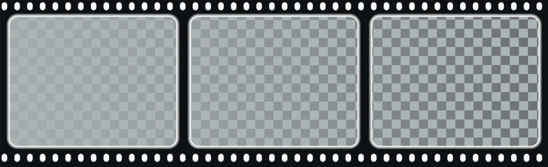 film strip border frame. Camera roll vintage design. Old vintage retro 35 mm grunge film frame. Analog Film Vintage 35mm Camera Old Movie Filmstrip