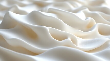 Obraz premium Close-up of smooth, creamy, white texture.