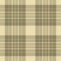Holiday fabric texture plaid, tailor vector seamless tartan. Stitched check background textile pattern in light and yellow colors.
