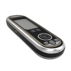 Wireless remote control device transparent background electronics studio environment close-up view