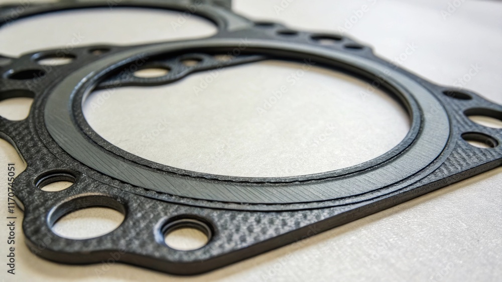 Aufkleber A closeup captures the intricate details of a gaskets inner ridges designed to enhance grip and prevent leaks. The image vividly highlights the craftsmanship behind each component