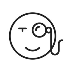 Monocle icon vector image. Suitable for mobile apps, web apps and print media.