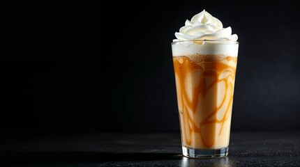 Iced Caramel Coffee with Whipped Cream