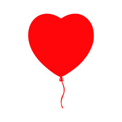 red balloon heart