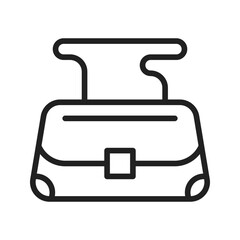 Shoulder Bag icon vector image. Suitable for mobile apps, web apps and print media.