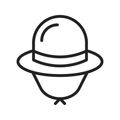 Hat icon vector image. Suitable for mobile apps, web apps and print media.