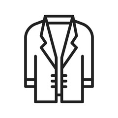 Jacket icon vector image. Suitable for mobile apps, web apps and print media.