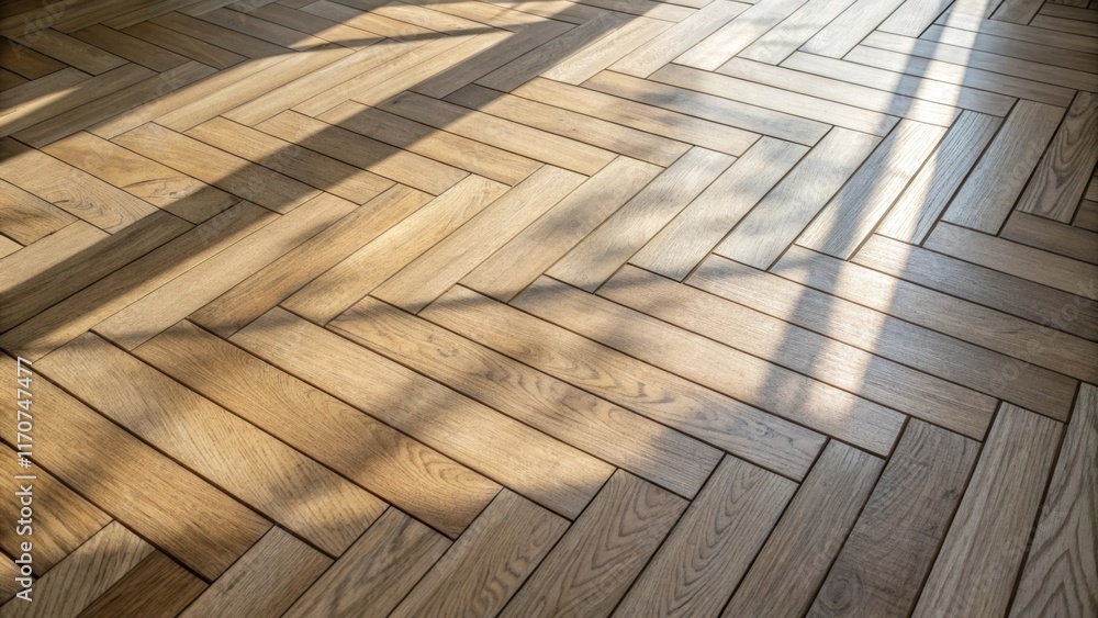 Aufkleber a closeup shot taken from a high angle where the herringbone pattern creates a sense of movement acr