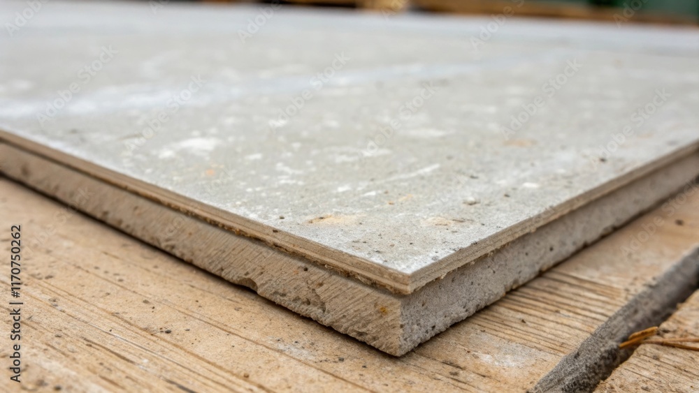 Leinwandbilder a macro perspective focusing on a section of cement backer board texture revealing the subtle grain 
