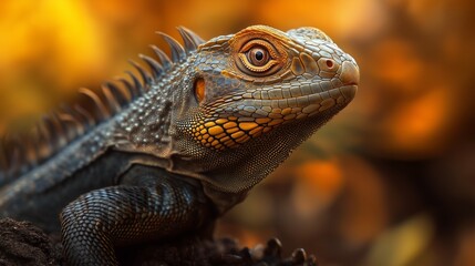 Obraz premium Iguana close-up
