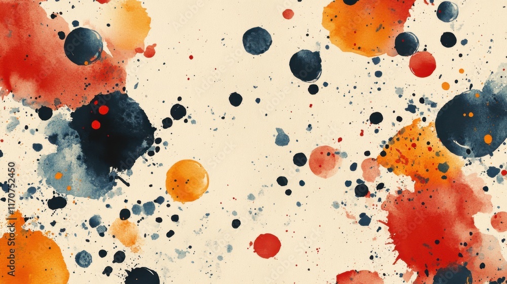 Poster vivid splashes of color dance across the canvas creating an abstract masterpiece suitable for any ar