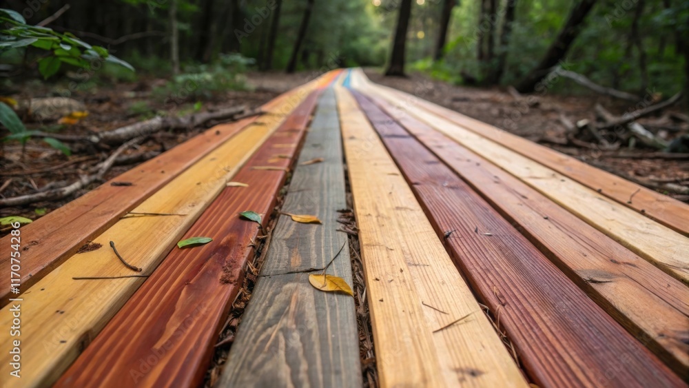 Poster a perspective shot captures the uneven grain patterns of the cedar planks each unique and vibrant sh