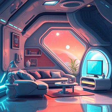 interior of a modern room