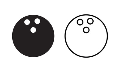 Bowling Ball Silhouette Vector and Clip Art