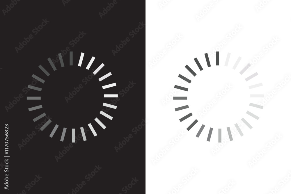 Poster loading icon set