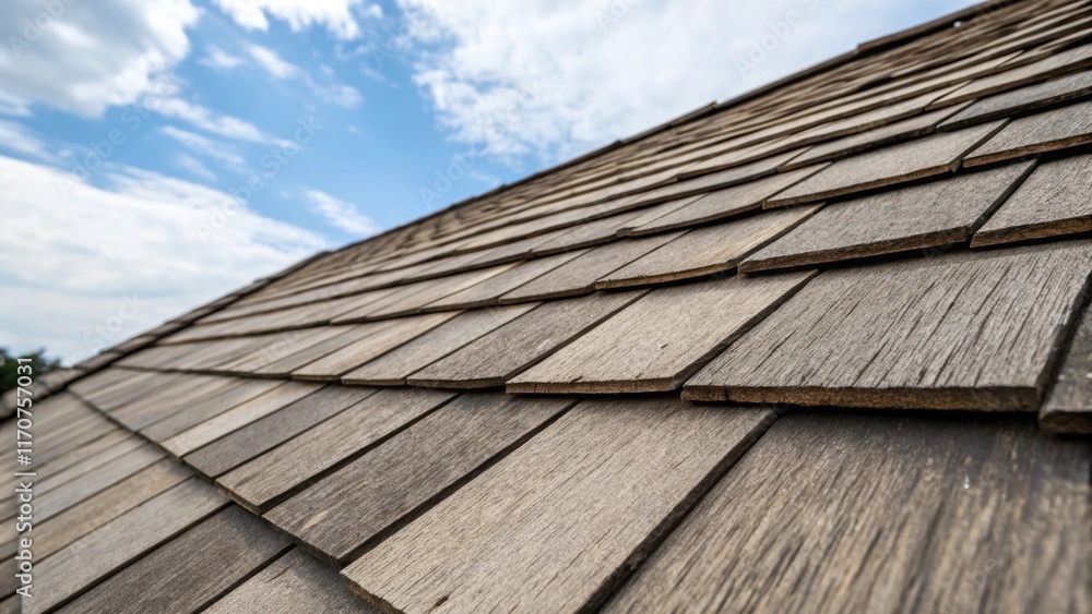 Poster in a detailed shot the small gaps between shingles are visible showing how air can circulate behind 