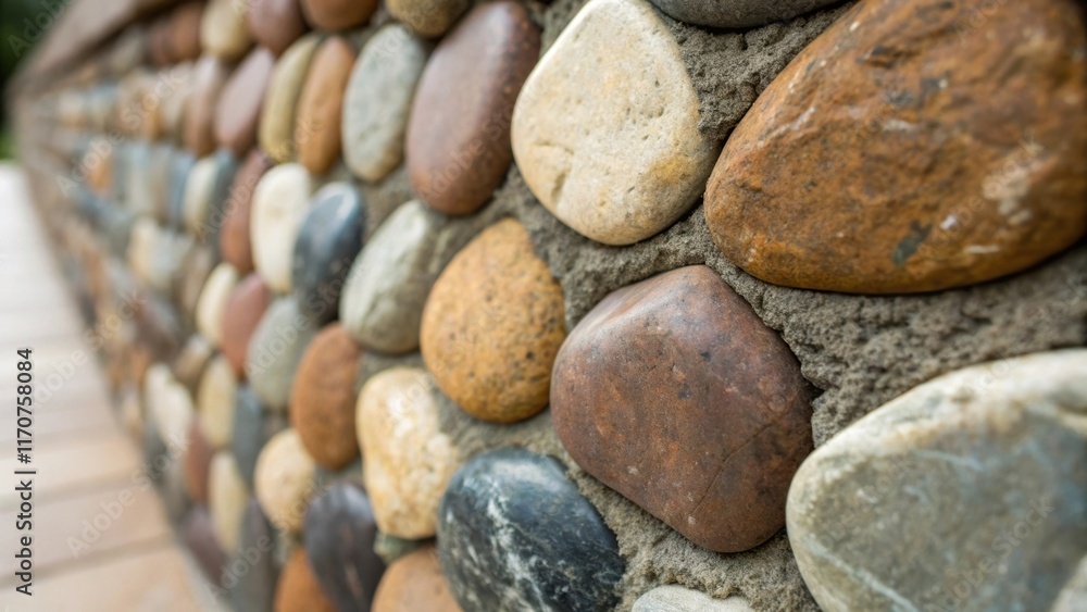 Poster this closeup reveals a of stones within the veneer with an emphasis on their varied hues and natural