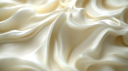 Fototapeta premium Creamy, swirling, off-white texture.