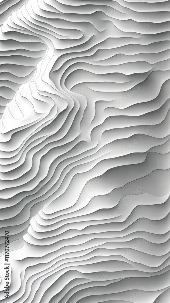 Poster layered textures create flowing patterns in abstract design showcasing depth and movement