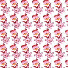 seamless pattern with flowers