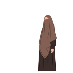 Muslim women wearing niqab 