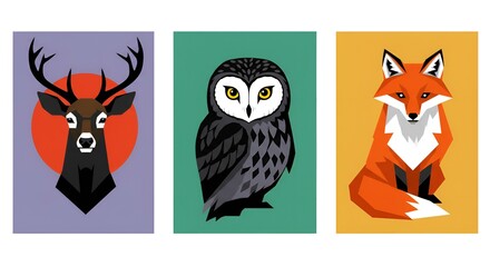 Fototapeta premium set of animals