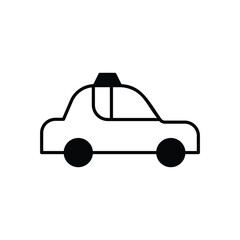 Taxi Service vector icon stock illustration