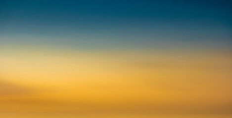 Enjoy a panoramic view of the skyline. The sun rises in the morning sky with colorful clouds. and beautiful cloud patterns In the soft light of the morning	
