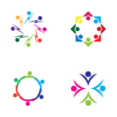 Community Set Logo Vector Art  Icons  and Graphics