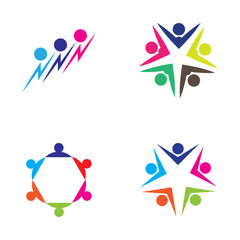 Community Set Logo Vector Art  Icons  and Graphics