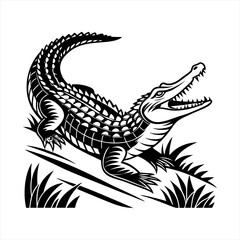 Crocodile vector style design illustration 