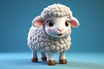 a close up of a lion sitting on a blue surface