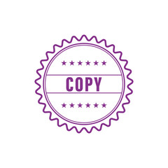 Copy Rubber stamp icon vector design templates simple and modern concept, isolated on white background