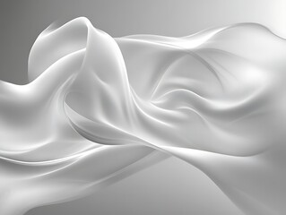 Abstract flowing white fabric.