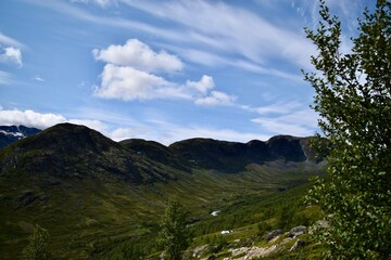 landscape with clouds